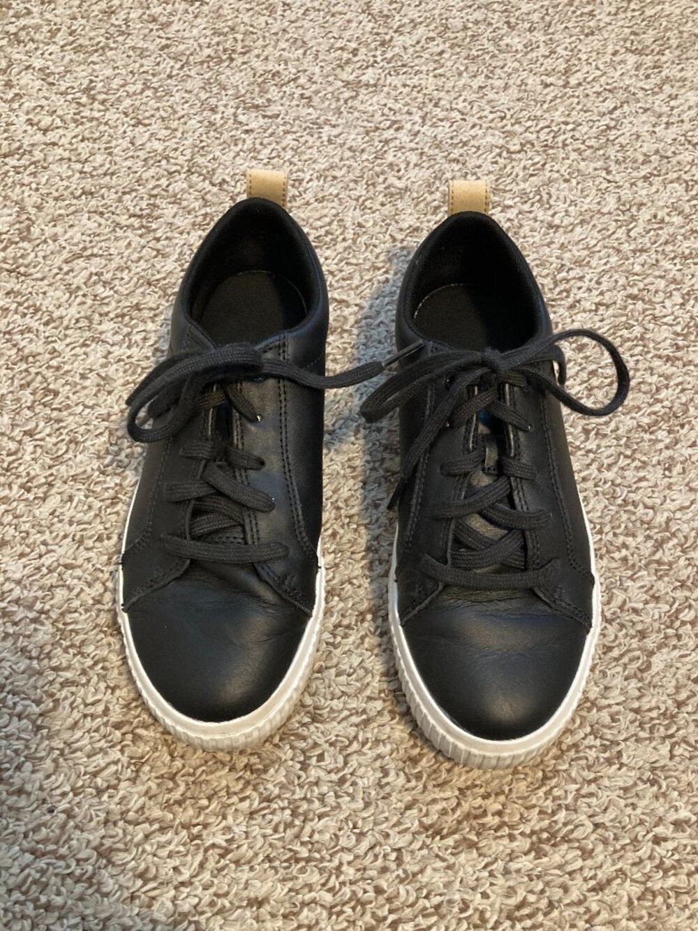 Timberland Women Black Leather Sneakers Size 7.5